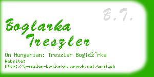 boglarka treszler business card